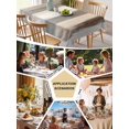 thumbnail image 5 of Brown Grey Table Cloth, Abstract Neutral Textured Modern Minimalist Waterproof Tablecloth for Rectangle Tables, Reusable Washable Fabric Table Cover for Restaurant Kitchen Dining Tables 60"x102", 5 of 6