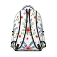 thumbnail image 3 of Pioneer Flower Floral Print Pattern Backpack for School, Cute School Bag with Adjustable Shoulder Straps and Padded Back, 15.3"x11"x7.1", 3 of 5