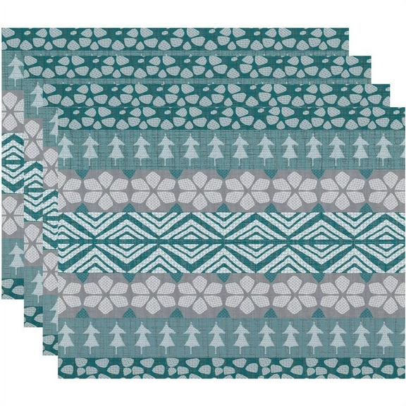 Holiday Essence FairIsle Geometric Print Placemat