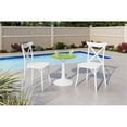 thumbnail image 2 of Strata Furniture 2 Xenia Polypropylene Chairs & Sprout Table in White/Green, 2 of 2