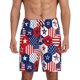 thumbnail image 1 of Balery American Stars2 Pantalones cortos de pijama de punto de algodón para hombre con cinturilla y bolsillos-Medium, 1 of 6
