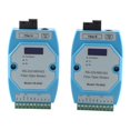 thumbnail image 1 of 2pcs Rs485/422/232 Fiber Optic Converter Bidirectional Transimitter Receiver Modem Transmission Device, 1 of 5