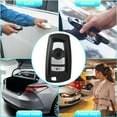 thumbnail image 4 of Unique Bargains 4 Button Key Fob Case Keyless Entry Remote Key Shell for BMW 328i for BMW 435i with Blade No Chip Black, 4 of 7
