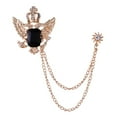 thumbnail image 2 of 2pcs Broche De Cadena Forma Cistalina Alfiler Decorativo Para De Mujer Hombre, 2 of 9