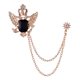 thumbnail image 2 of 2pcs Broche De Cadena Forma Cistalina Alfiler Decorativo Para De Mujer Hombre, 2 of 9