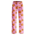 thumbnail image 5 of Trgacdwlo Womens Halloween Pj Pants Cute Pumpkin Ghost Print Wide Leg Women's Sleep Pants Elastic Waist Fall Winter Pj Pants Women, 5 of 7