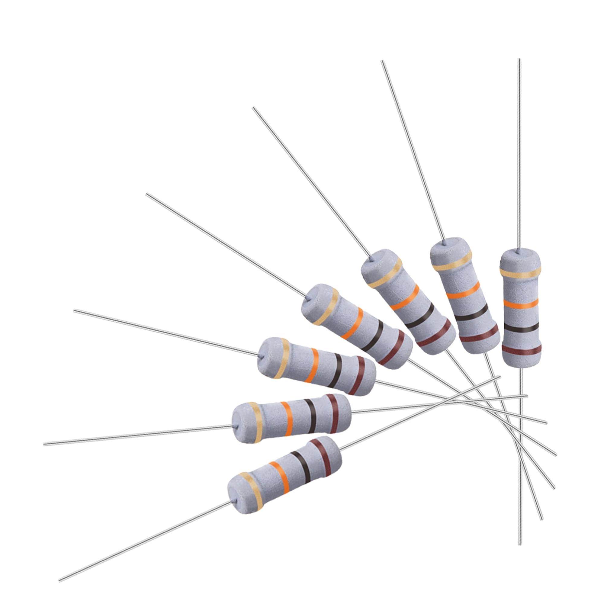 Uxcell 10K Ohm 1W ±5 Tolerance Axile Lead Metal Oxide Film Resistor