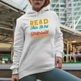 thumbnail image 2 of If You Can Read This Shirt, My Girlfriend Says You're Too Close, Witty Boyfriend Tee, White Hooded Sweatshirt or Hoodie, 2XL, 2 of 5