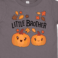 thumbnail image 4 of Inktastic Little Brother Pumpkins with Fall Leaves Boys Toddler T-Shirt, 4 of 5