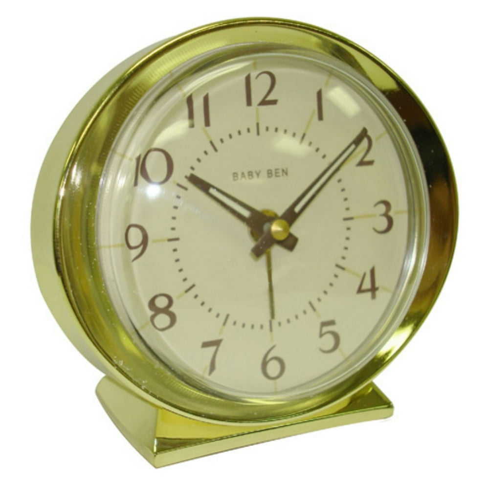 Westclox 11611 Baby Ben Classic Keywound Silvertone Alarm Clock