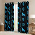 thumbnail image 2 of Feelyou Aztec Abstract Blackout Curtains Set of 2 (52x84 Each), Rustic Fox Window Curtains, 2 of 6