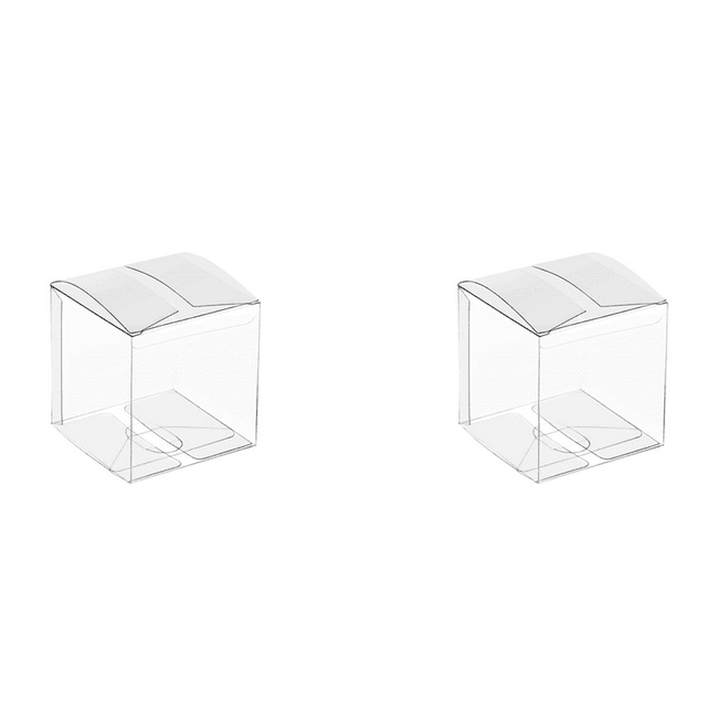 100Pcs Clear Plastic Boxes for Gifts Pvc Packing Box Gift Packaging Transparent Box Wedding Gift Boxes Favors
