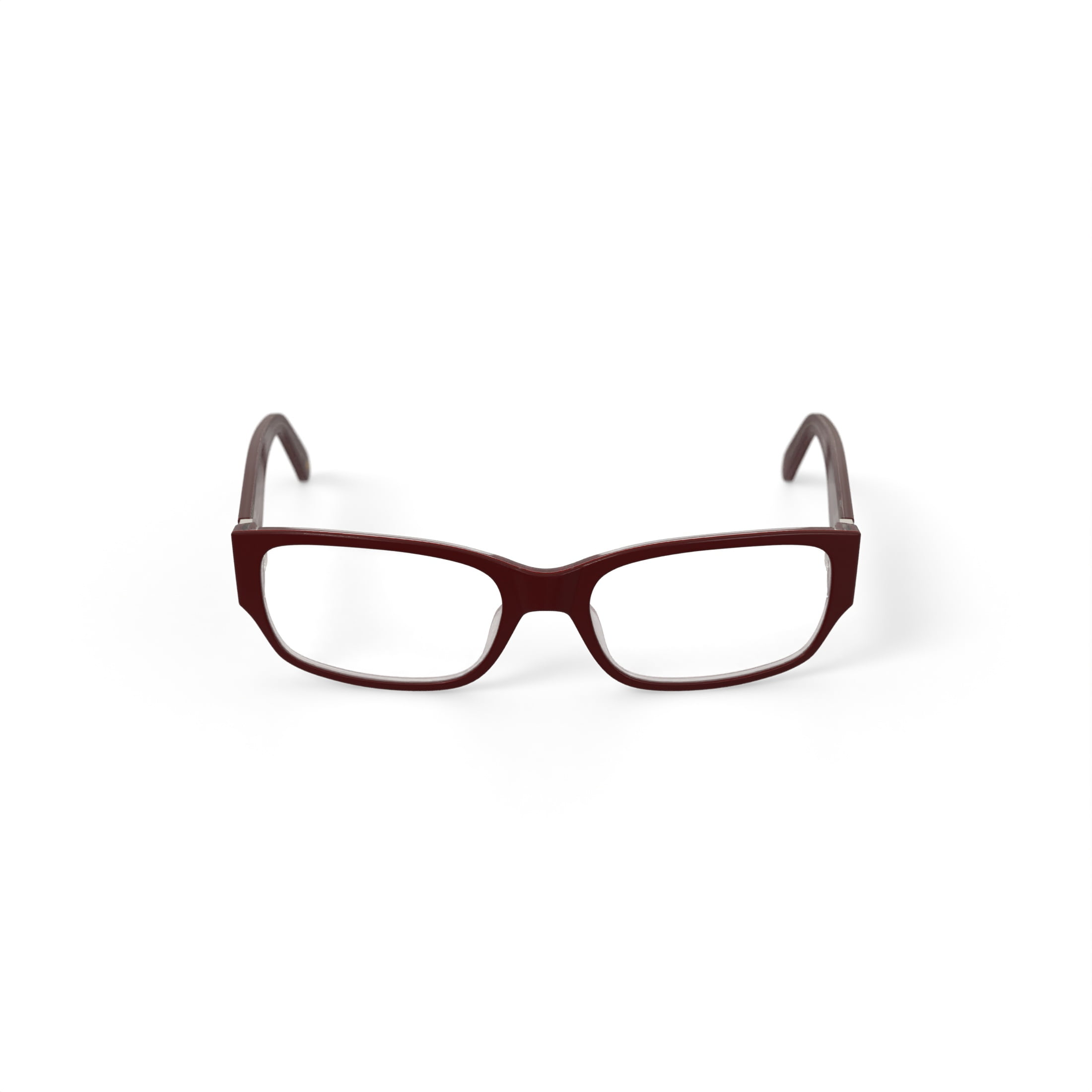Vendela Women's V1001 Rectangular Prescription Eyeglasses with Case, Cherry Red
