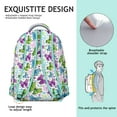 thumbnail image 5 of Lightweight School Backpack Featuring Tropical Floral and Colorful Butterfly Patterns, Stylish and Perfect for Fashion Lovers, 5 of 6