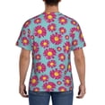 thumbnail image 2 of Rocae Daisies Flowers for Men's Moisture-Wicking Crew Tee - T-Shirt for Sports, Outdoor Activities, and Casual Wear3X-Large, 2 of 9