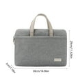 thumbnail image 5 of WKSCLPAI Laptop Bag,Portable Laptop Tote Bag,Lightweight Business Laptop Bag,Spill-Resistant Briefcase,Compatible 15.6 to 16 Inch Notebooks,Business Travel Essentials, 5 of 5