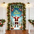 thumbnail image 5 of HCBY Merry Christmas Door Cover Decorations Xmas Background Banner Xmas Door Hanging Covers for Front Porch Farmhouse Home Indoor Outdoor Decoration(Santa#20 35"x71"), 5 of 6