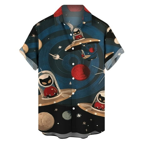 

Pianpianzi Athletic Short Sleeve Shirt Men under Scrub Top Workout Men Shirt Mens Printed Hawaiian Shirts Short Sleeve Button Down Beach Shirts