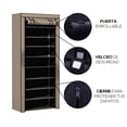 thumbnail image 4 of Estante Organizador para Zapatos de 9 Niveles | Acero Inoxidable | Almacenamiento de Calzado | Tela Impermeable | Zapatero Armable para 27 Pares, 4 of 5