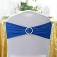 thumbnail image 6 of LQQBOX Chair Sashes Bands 50PCS Stretch Chair Ties Bows with Buckle Slider for Wedding Party Banquet Decoration (Blue), 6 of 7