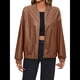 thumbnail image 2 of Chaqueta Informal de Sintético para Motocicleta, de Corta y Larga, para Mujer Marrón XL, 2 of 9