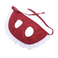 thumbnail image 2 of Flmtop Casquette de Protection pour Chien Pet Hat Ourlet Ruffled UV Protection Tissu Adorable pour Chien Vin Rouge, 2 of 9