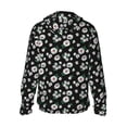 thumbnail image 3 of Balery Daisies Flowers Men's Women's UPF 50+ Sun Protection Lightweight Hoodie Performance Long Sleeve Shirt for Fishing Running-3X-Large, 3 of 9