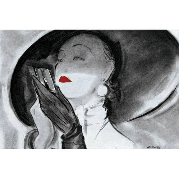 Marmont Hill "Hat Lady 1" by Saturday Evening Post Painting Print on Canvas