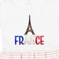 thumbnail image 4 of Inktastic France Eiffel Tower Flag in Text Girls Toddler Dress, 4 of 5