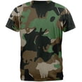 thumbnail image 2 of Bear Jungle Camo All Over Adult T-Shirt - Large, 2 of 2