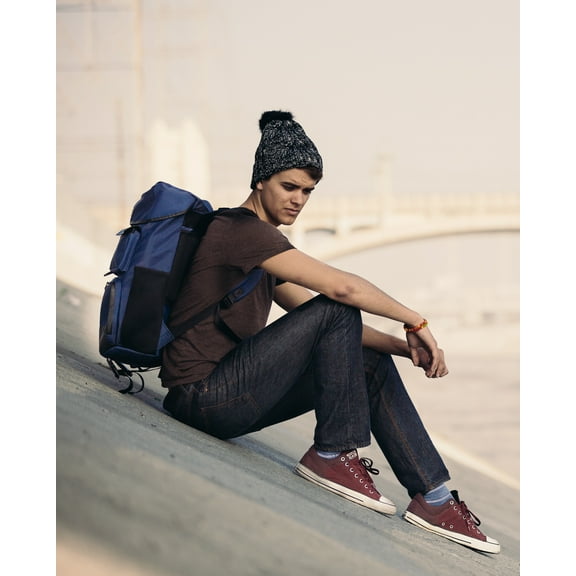 Cable Knit Beanie with Removable Plush Pom