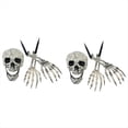 thumbnail image 1 of Estacas de Esqueleto Realistas para Halloween, Cabeza de Esqueleto de Calavera Realista, Humanos para Fiesta de Halloween, Decoración de Jardín y Césped., 1 of 5