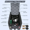 thumbnail image 2 of Portable Diesel Tank,116 Gallon Fuel Tank with 12V Electric Fuel Transfer Pump,10 GPM Diesel Transfer Tank with Auto Fueling Nozzle & 360°Swivel Connector with 13.1ft Hose, 2 of 6