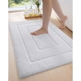 thumbnail image 1 of Alfombra de baño DEXI, blanca, antideslizante, lavable, 80 x 50 cm, 1 of 9