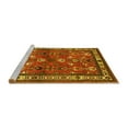 thumbnail image 2 of Ahgly Company Machine Washable Indoor Rectangle Animal Yellow Traditional Area Rugs, 8' x 12', 2 of 4