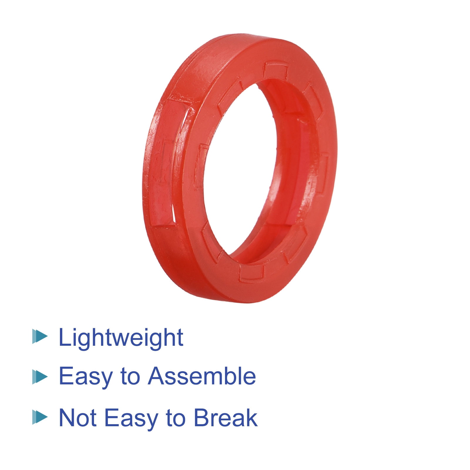 Unique Bargains Key Cap Cover Rings Keys Identifier Coding Tags Silicone Sleeve Red