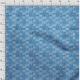 thumbnail image 3 of oneOone Polyester Lycra Medium Blue Fabric Geometric African Dress Material Fabric Print Fabric By The Yard 56 Inch Wide, 3 of 4