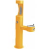 Elkay Outdoor ezH2O Bottle Filling Station Bi-Level Pedestal, Non-Filtered Non-Refrigerated Freeze Resistant Yellow