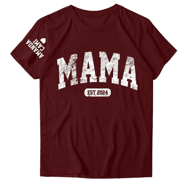 Blusas de Manga Corta para las Mujeres Divertida Impresión Cuello Redondo Camiseta Vintage, Blusas de Primavera para las Mujeres