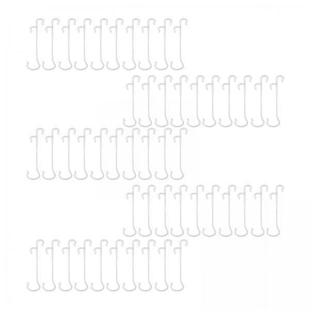 2x 50 Uds. Clips de Soporte para , Fijador de Plantas de Jardín, Nuevas Formas de Crecimiento Flexibles, Soporte para Prensar Y Tirar de , 2 piezas