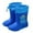 Blue, variant on Otqutp Dinosaur Rainboots for Boys Girls Easy-On Non-Slip Waterproof Rubber Boots Adjustable Outdoor Playing Rain Boots