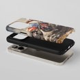 thumbnail image 2 of Motocross Rider For All iPhone Series Tough Phone Case Watercolor Art Beige Orange, 2 of 7
