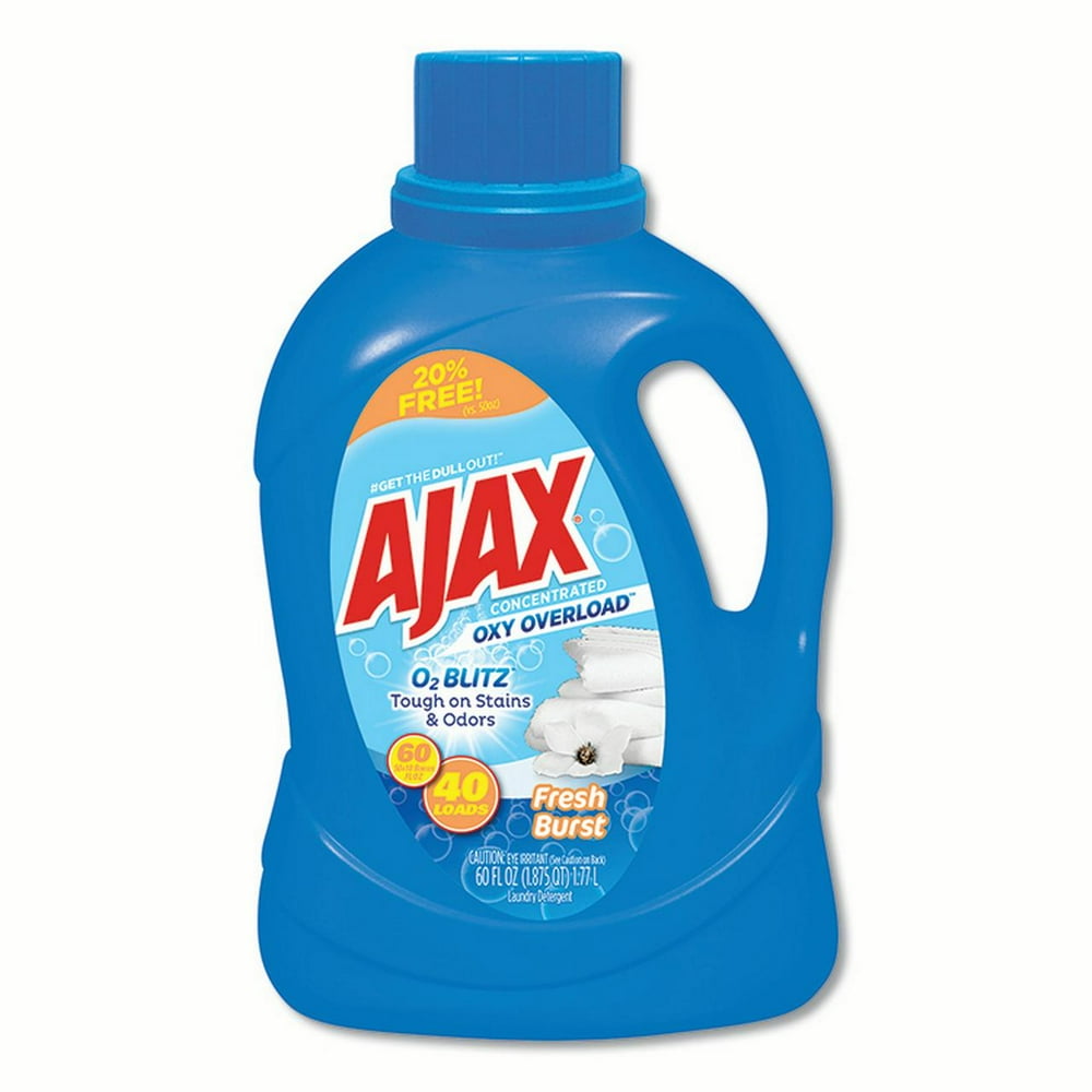 Ajax Oxy Overload Laundry Detergent Fresh Burst Scent 60 oz Bottle 6