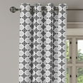thumbnail image 3 of Ambesonne Vintage Grommet Curtain, Scandinavian Celtic, 50" x 54", Grey White, 3 of 6