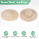 thumbnail image 2 of Uxcell 25-Pack Tapones de Madera para Agujeros de Tornillos, 20 x 7mm Tapones de Madera de Haya con Cabeza Plana Cubierta Decorativa de Madera, 2 of 6