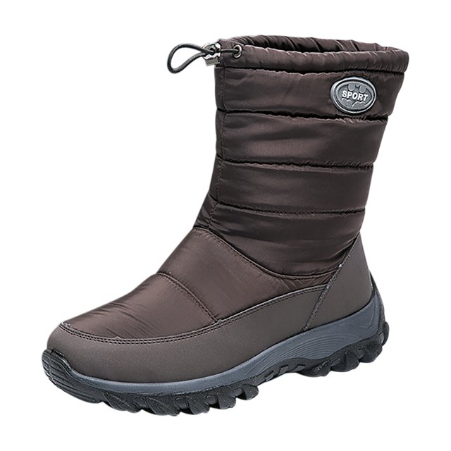 Bottes de Neige XZNGL Femmes Hiver Doublées de Velours Chaudes Bottines Courtes Chaussures en Coton Imperméables