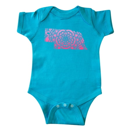 

Inktastic Nebraska Silhouette Mandala Gift Baby Boy or Baby Girl Bodysuit