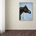 thumbnail image 3 of Trademark Fine Art 'Black Arabian' Canvas Art by Jenny Newland, 3 of 3