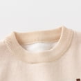 thumbnail image 4 of Esiaerr Chandails Garçons Enfants Double Couche Motif Jacquard Chandails Hiver Col Rond Chandails Épais pour Bébé 3-8 Ans, 4 of 8