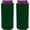 Forest Green, variant on Blank Soft Foam Collapsible Slim Can Coolie (Black, 1)